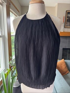 Banana Republic Black Label pleated halter top